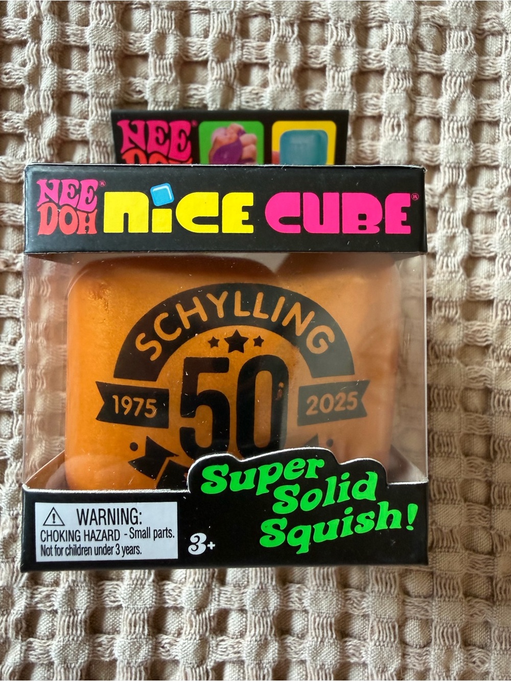 NeeDoh ICE CUBE 50th Anniversary Gold Collectible cube